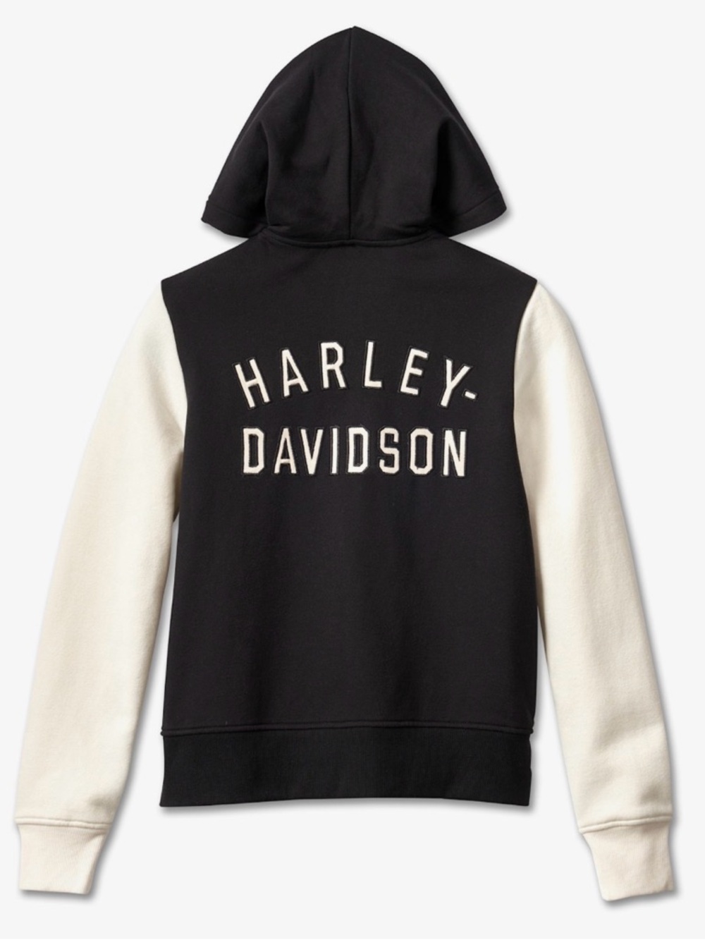 WOMEN'S SPECIAL COLORBLOCK RACER FONT HOODIE - COLORBLOCKED - BLACK BEAUTY - Picture 2 of 7